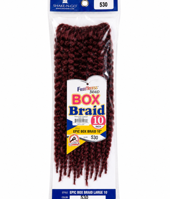 FreeTress Braid Epic Box Braid 10″ – Color 530