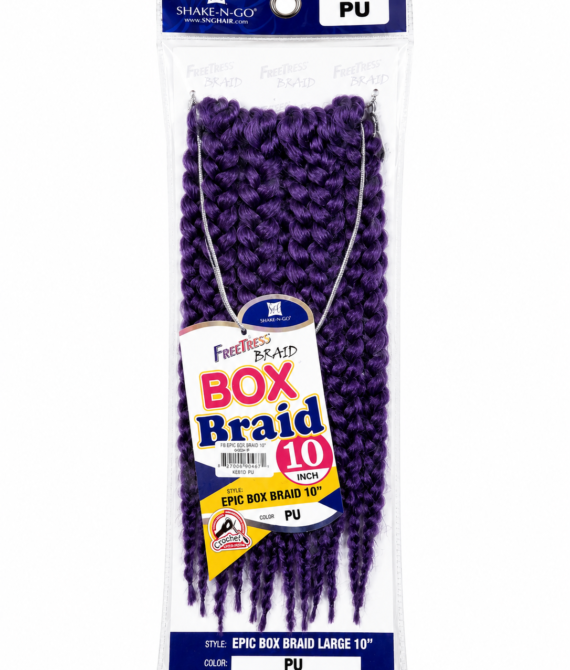 FreeTress Braid Epic Box Braid Large 10″ – Color PU