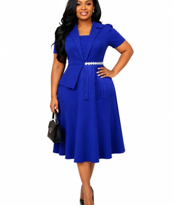 Royal Blue Elegant Dress