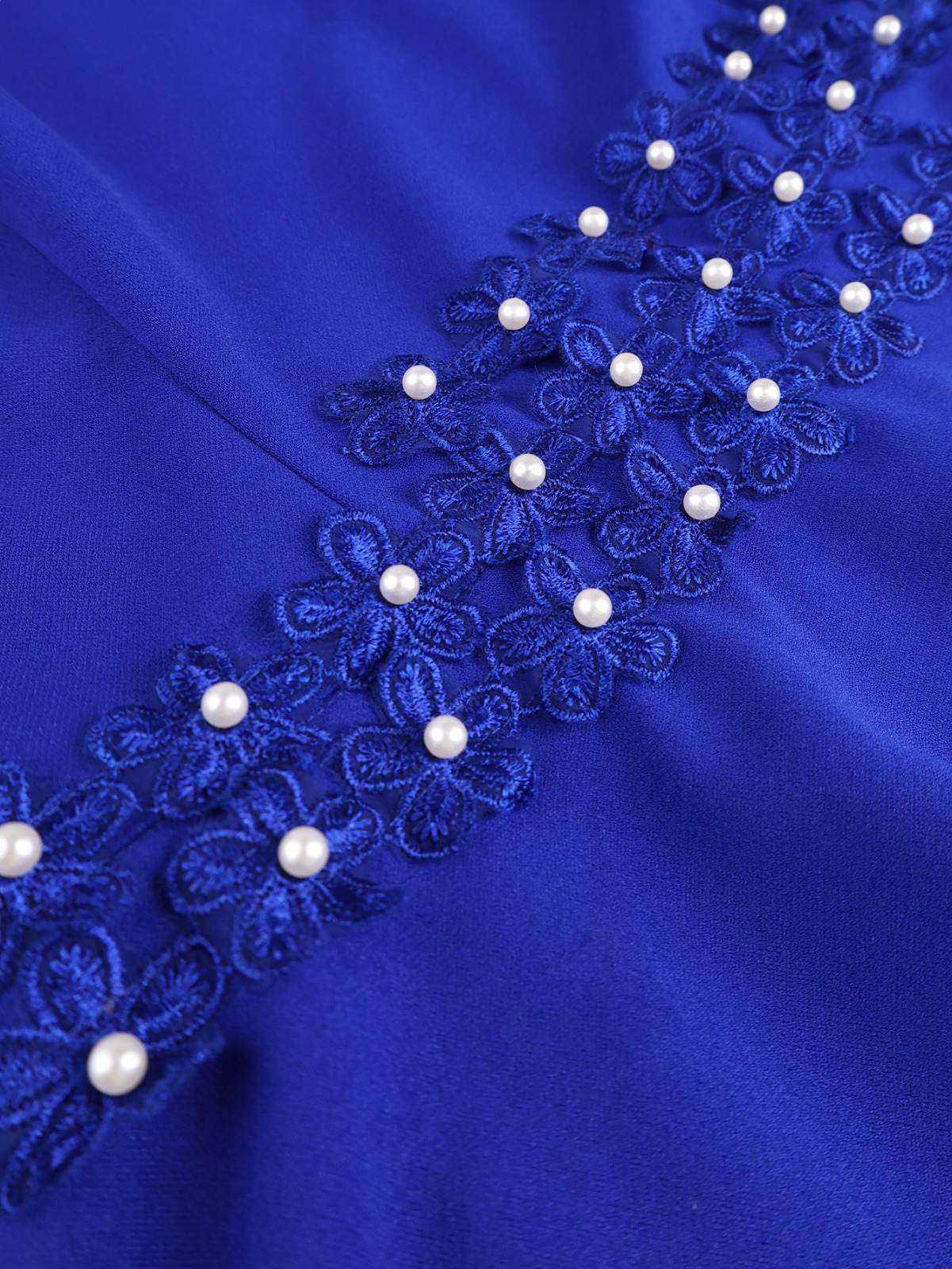 Royal Blue Peplum Dress - Image 3
