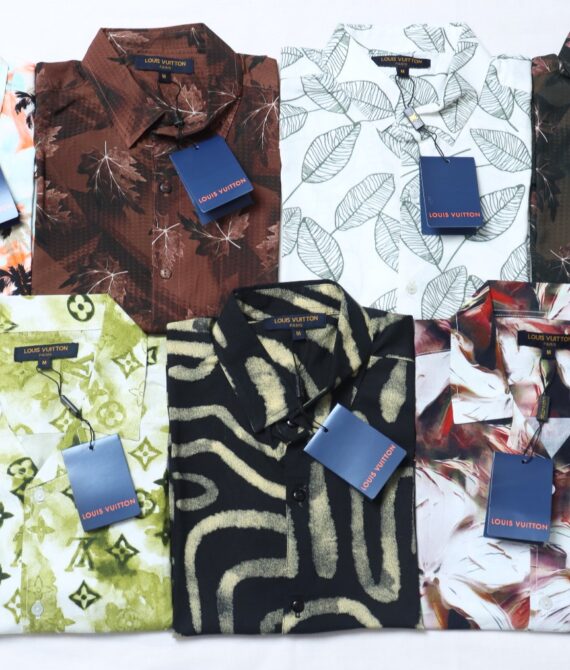 Louis Vuitton-Inspired Men’s Casual Shirt