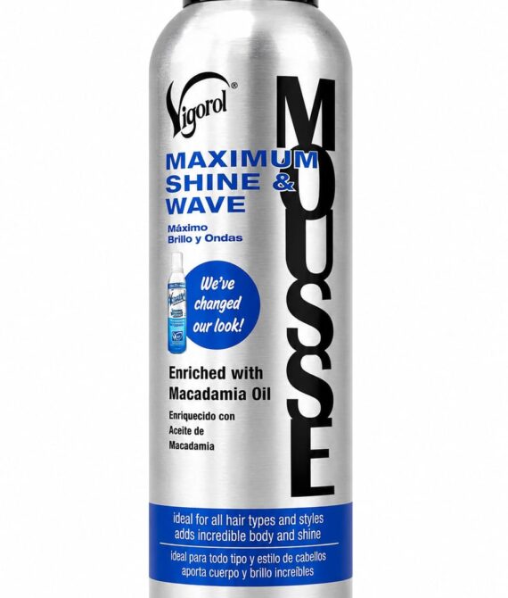Vigorol Maximum Shine & Wave Mousse 12oz