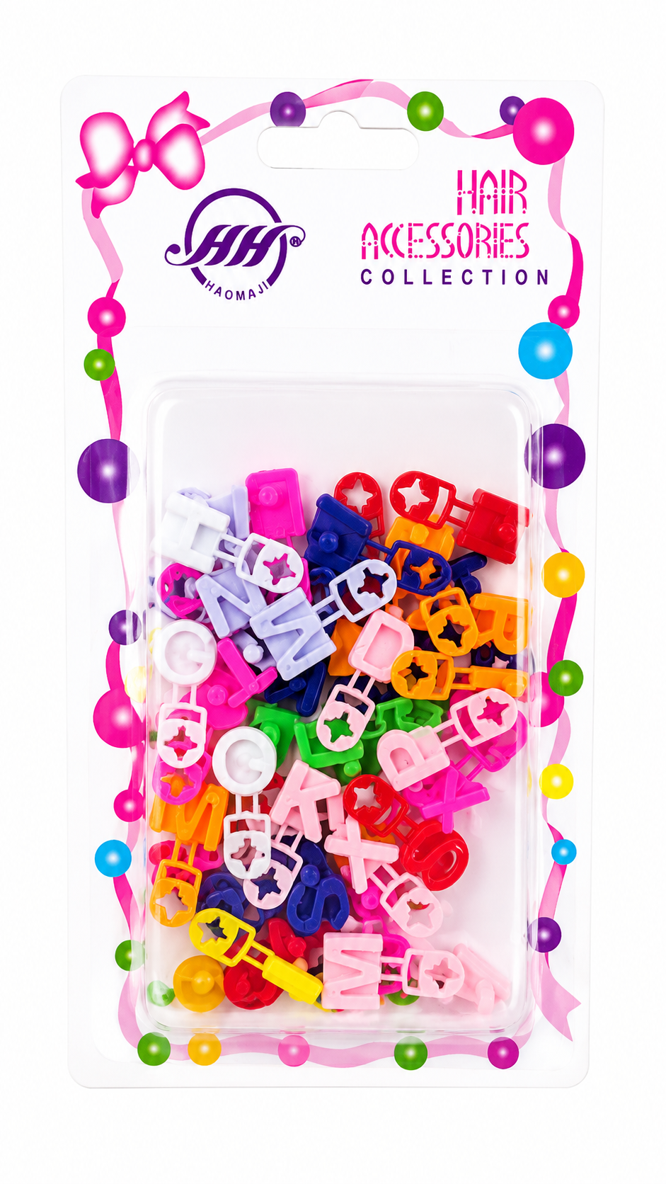 Colorful Alphabet Hair Accessories Set