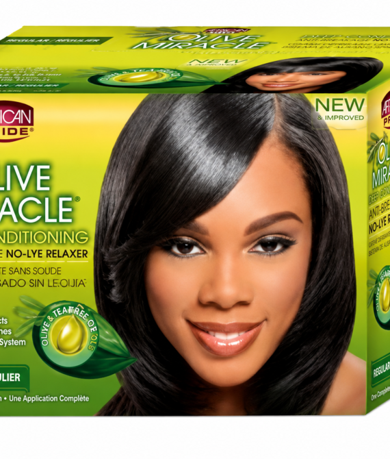 African Pride Olive Miracle Deep Conditioning No-Lye Relaxer – Regular